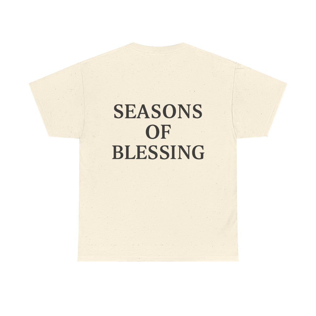 Seasons of Blessing T-Shirt — Inspirational Christian Faith Tee (Light)