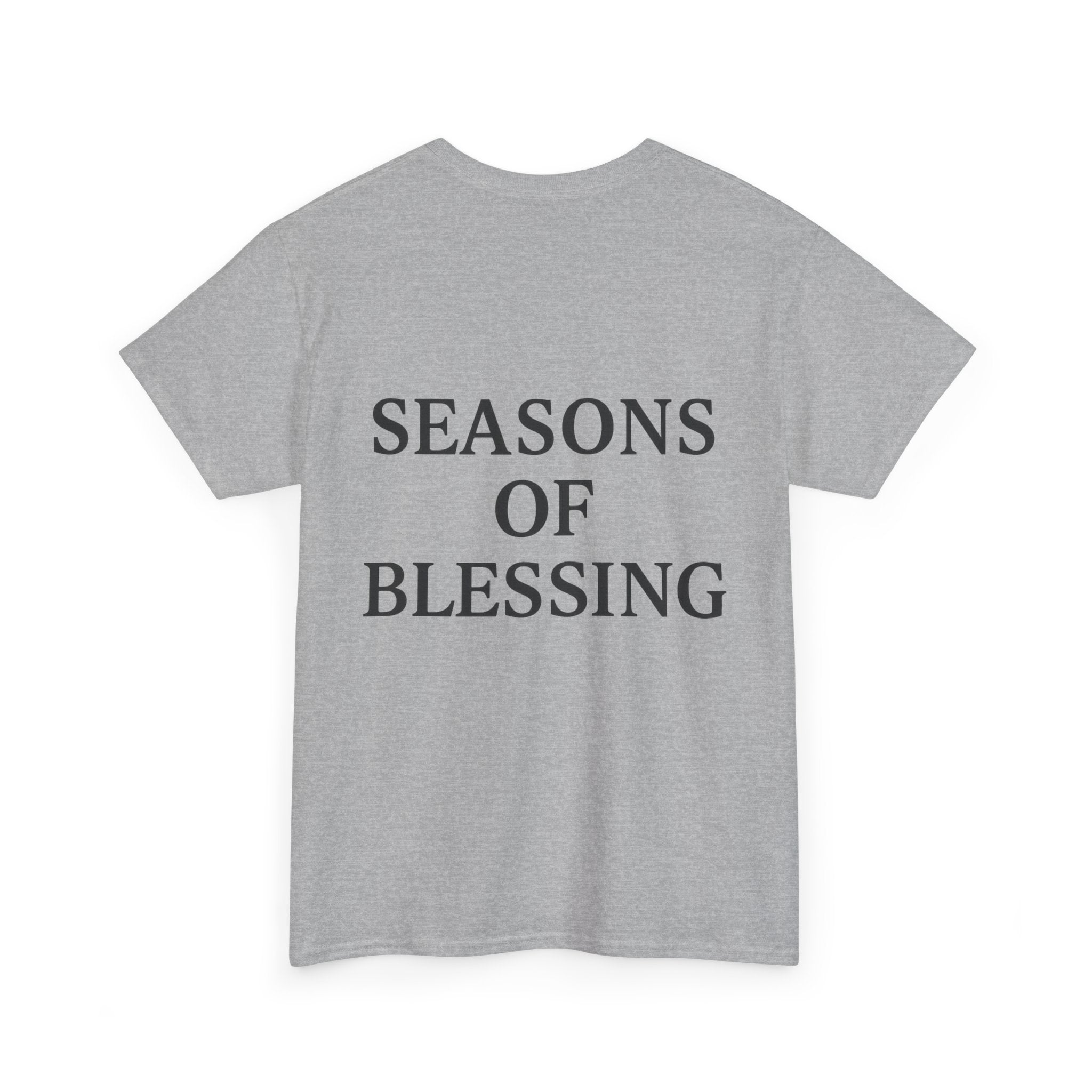 Seasons of Blessing T-Shirt — Inspirational Christian Faith Tee (Light)