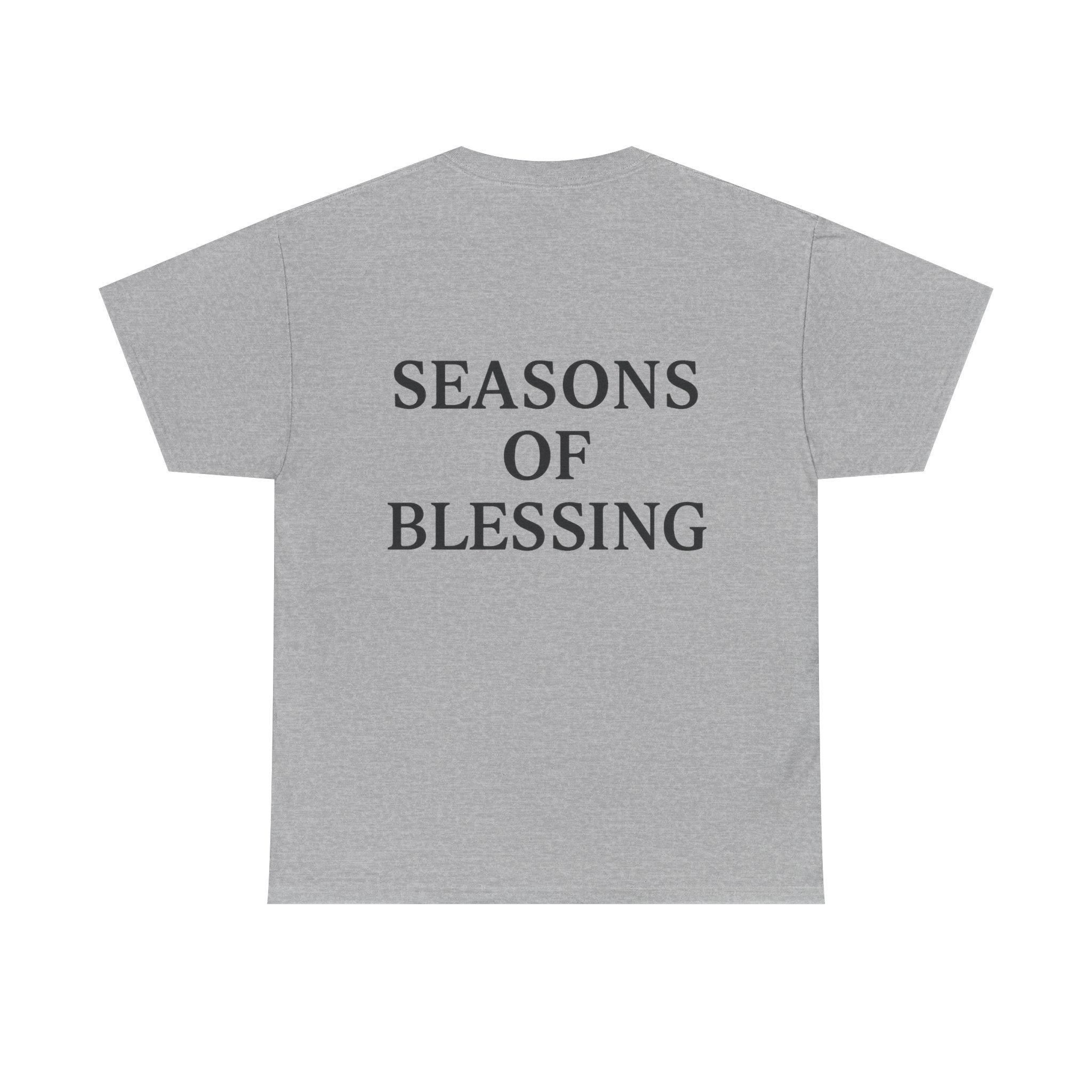 Seasons of Blessing T-Shirt — Inspirational Christian Faith Tee (Light)